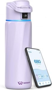 smart water bottle with app hydration goal display