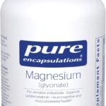 magnesium glycinate supplement bottle - Pure Encapsulations 90 capsules