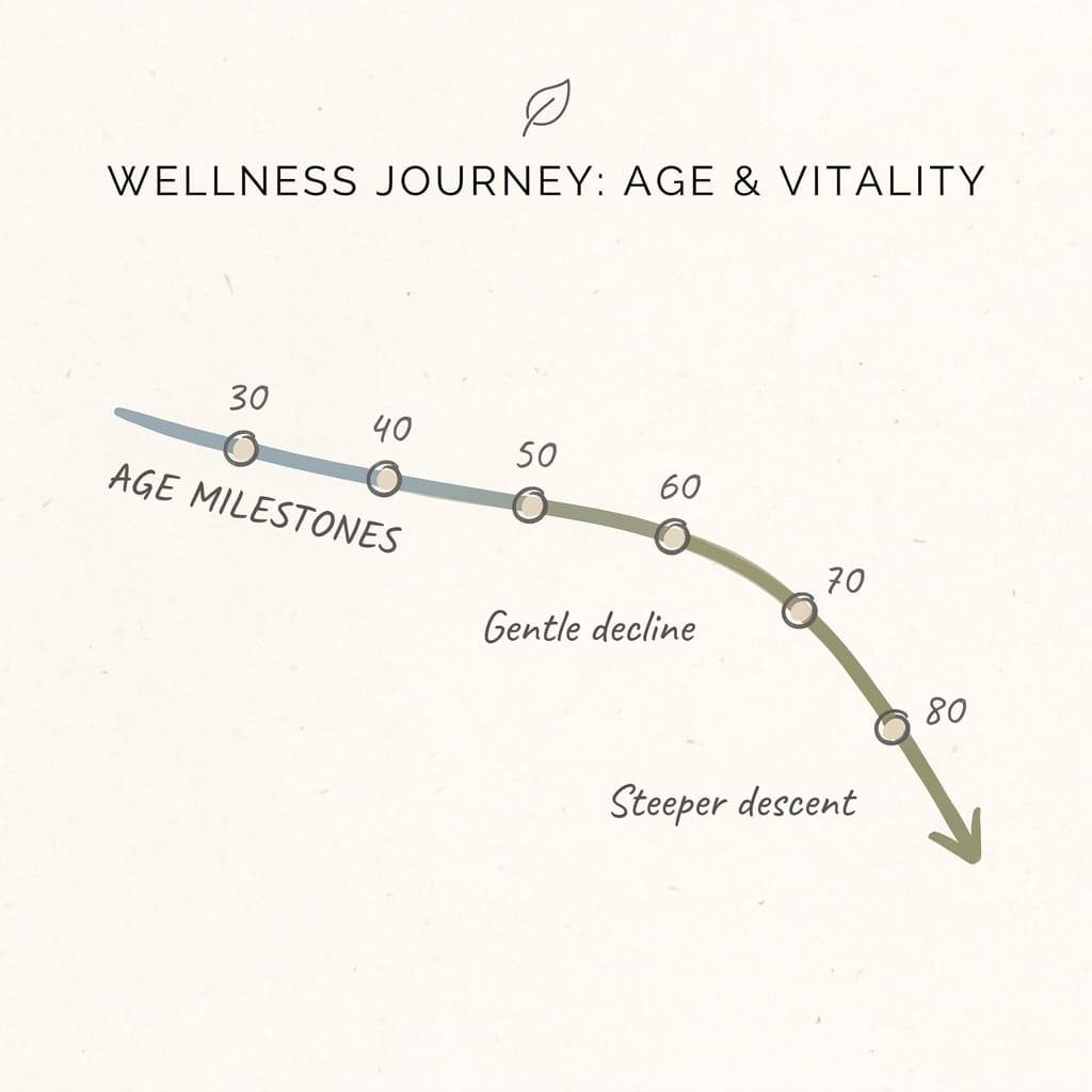 Muscle Loss by Decade: The Surprising Timeline From 30 to 80 2 muscle loss timeline chart by age decade