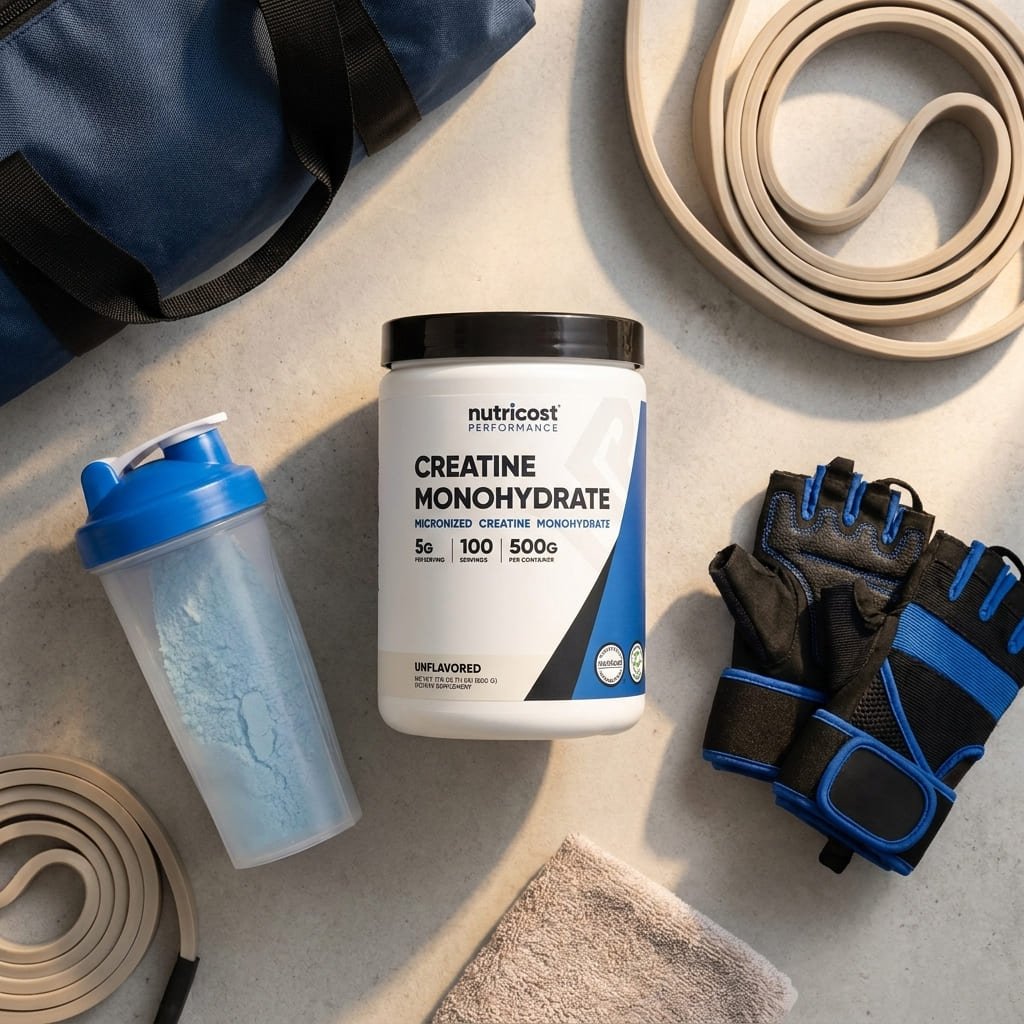 Nutricost Creatine Monohydrate Review: Grading 6 Claims by the Evidence 3 creatine monohydrate as part of a gym routine